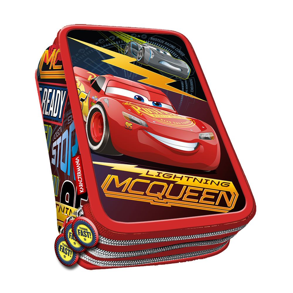 Verward Versnellen Doorbraak Spielzeug & mehr | Etui 3-fach Cars "Race" gefüllt, 3D-Optik